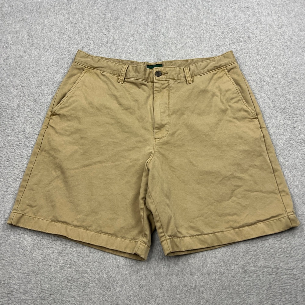 J.Crew Oarsman 8" Classic Chino Shorts Mens 33 Khaki Cotton Twill Preppy Summer